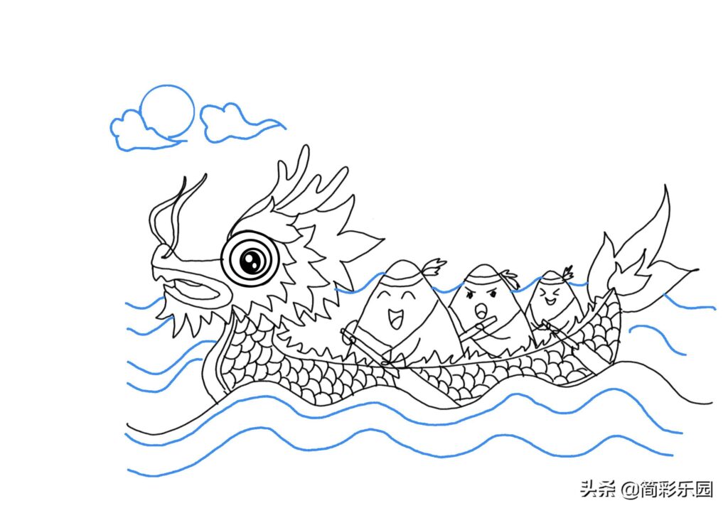 端午节简笔画怎么画_端午节简笔画步骤