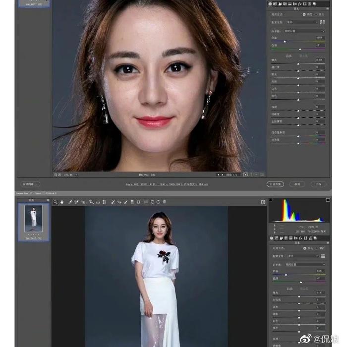 摄影师回应迪丽热巴未修原档生图