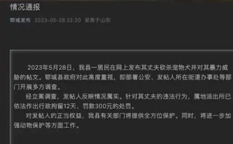 山东砍柯基男子被曝任职公益岗