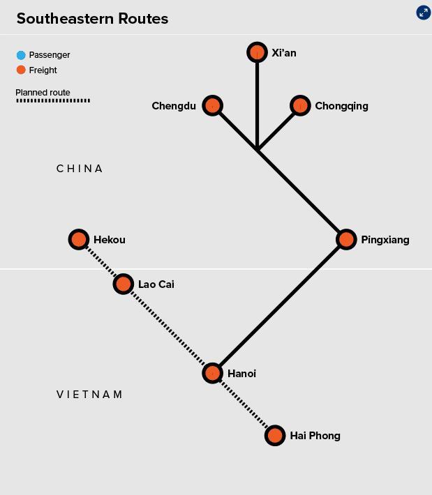 中国修了多少条跨境铁路？美媒图解