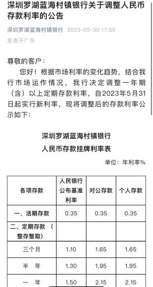 下调存款利率！_又有银行跟进了