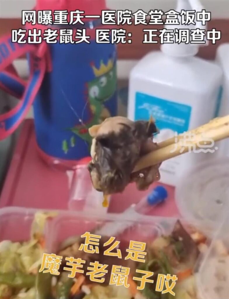 医院回应女子在食堂吃出鼠头