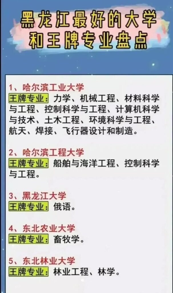 辽宁最好的大学和王牌专业推荐_陕西最好的大学和王牌专业推荐