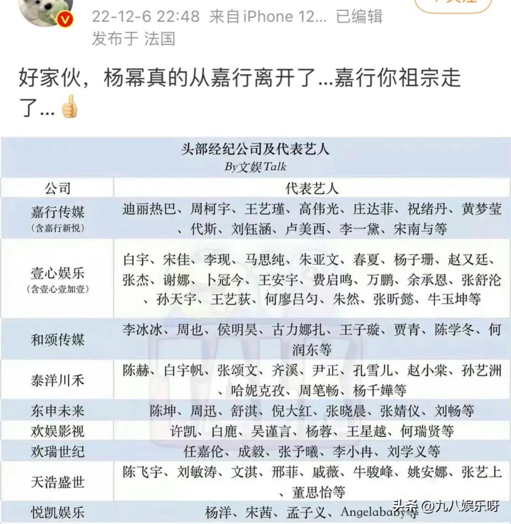 杨幂说一律按张大大处理