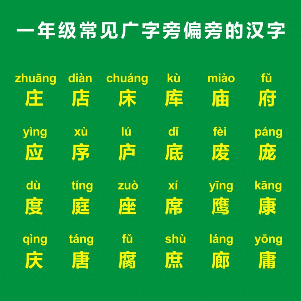 广字旁的字有哪些，广字旁的字汇总