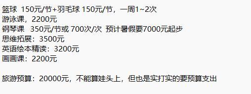 暑假刚开始就花了四五万 家长晒账单正常吗？