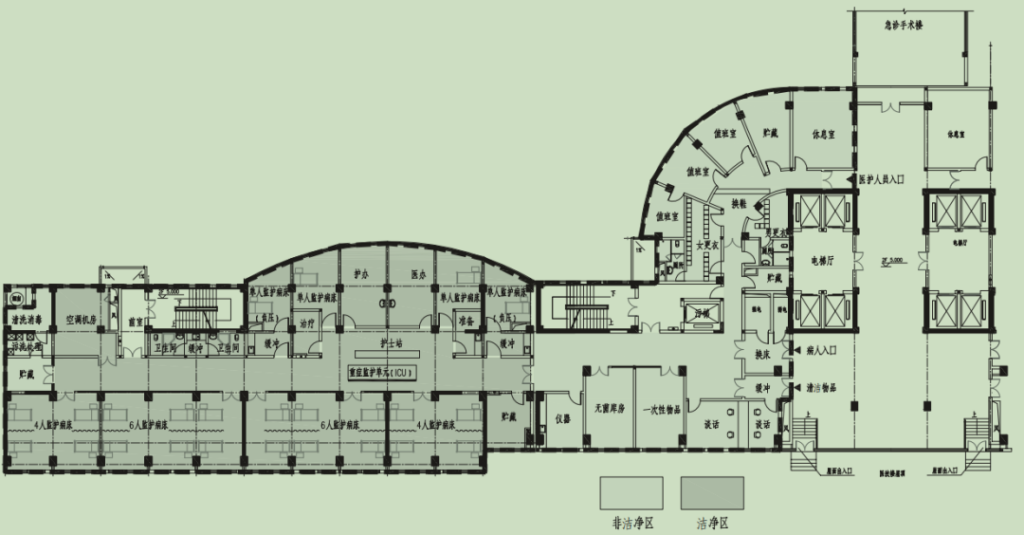 医院ICU平面图设计有哪些