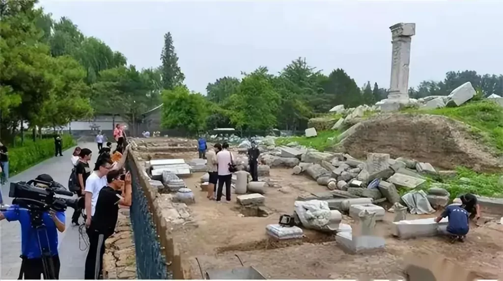 圆明园考古又有新发现，圆明园文源阁遗址重见天日